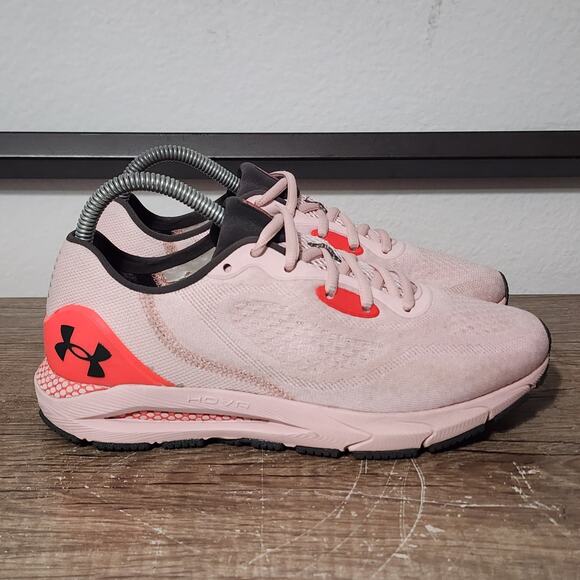 Under Armour HOVR Sonic 5 Women's Athletic Running Shoes Sneakers Size 8 Pink - Picture 3 of 9